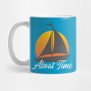 Aboat Time Sunset Boat Mug